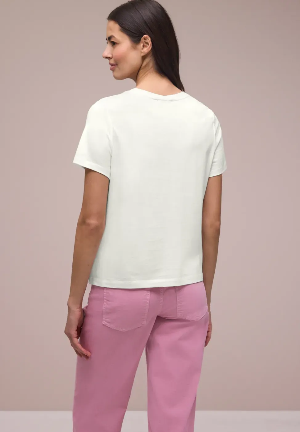T-shirt col rond avec détail cœur
