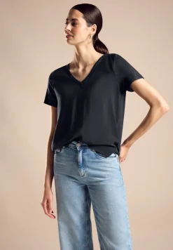 T-shirt dans un mélange de matières Cupro