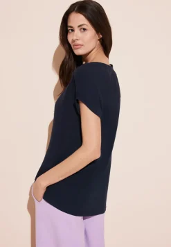 T-shirt dans un mélange de matières