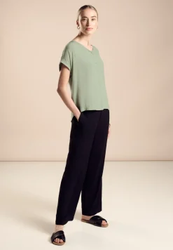 T-shirt dans un mélange de matières