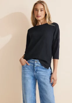 T-shirt dans un mélange de matières
