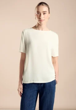 T-shirt dans un mélange de matières