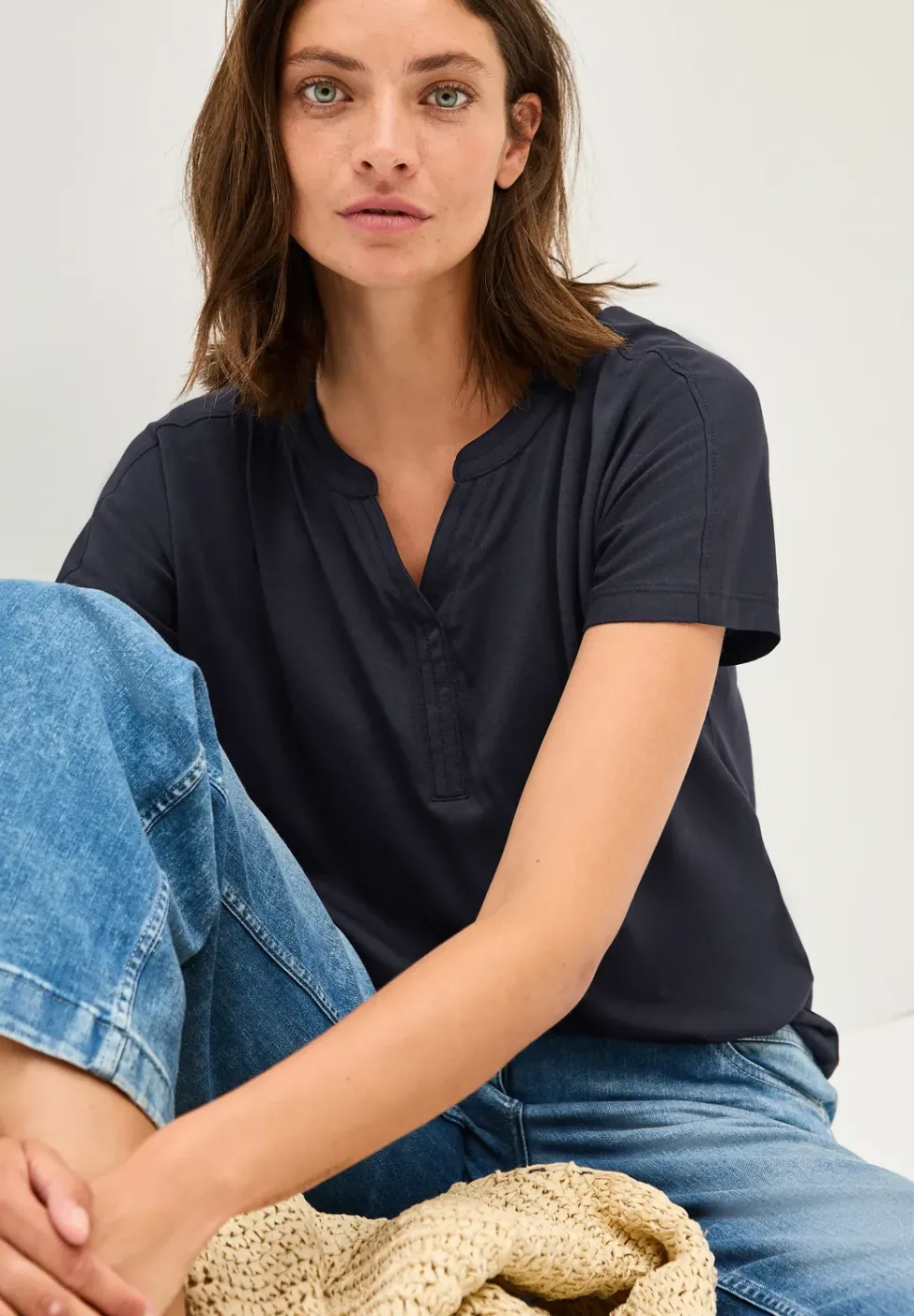 T-shirt décontracté au look tunique