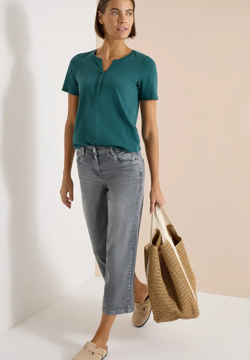 T-shirt de base au look tunique