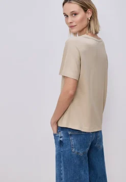 T-shirt de base avec dropped shoulders