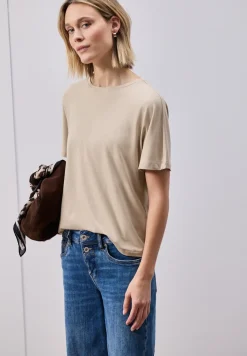 T-shirt de base avec dropped shoulders