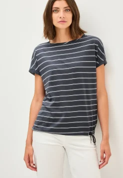 T-shirt doux à rayures