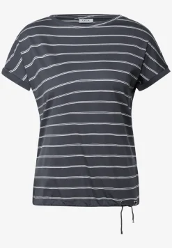 T-shirt doux à rayures