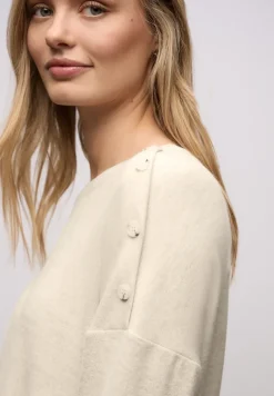 T-shirt doux avec boutons