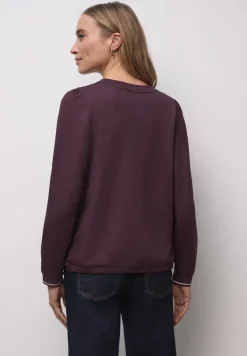 T-shirt doux avec détails côtelés