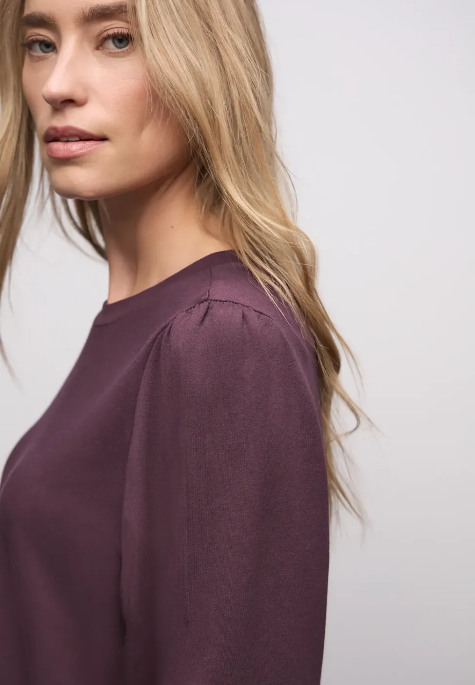 T-shirt doux avec détails côtelés
