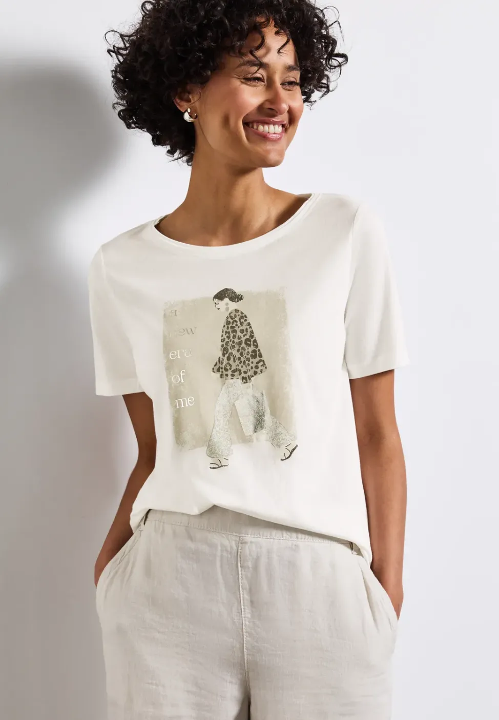 T-shirt doux avec imprimé