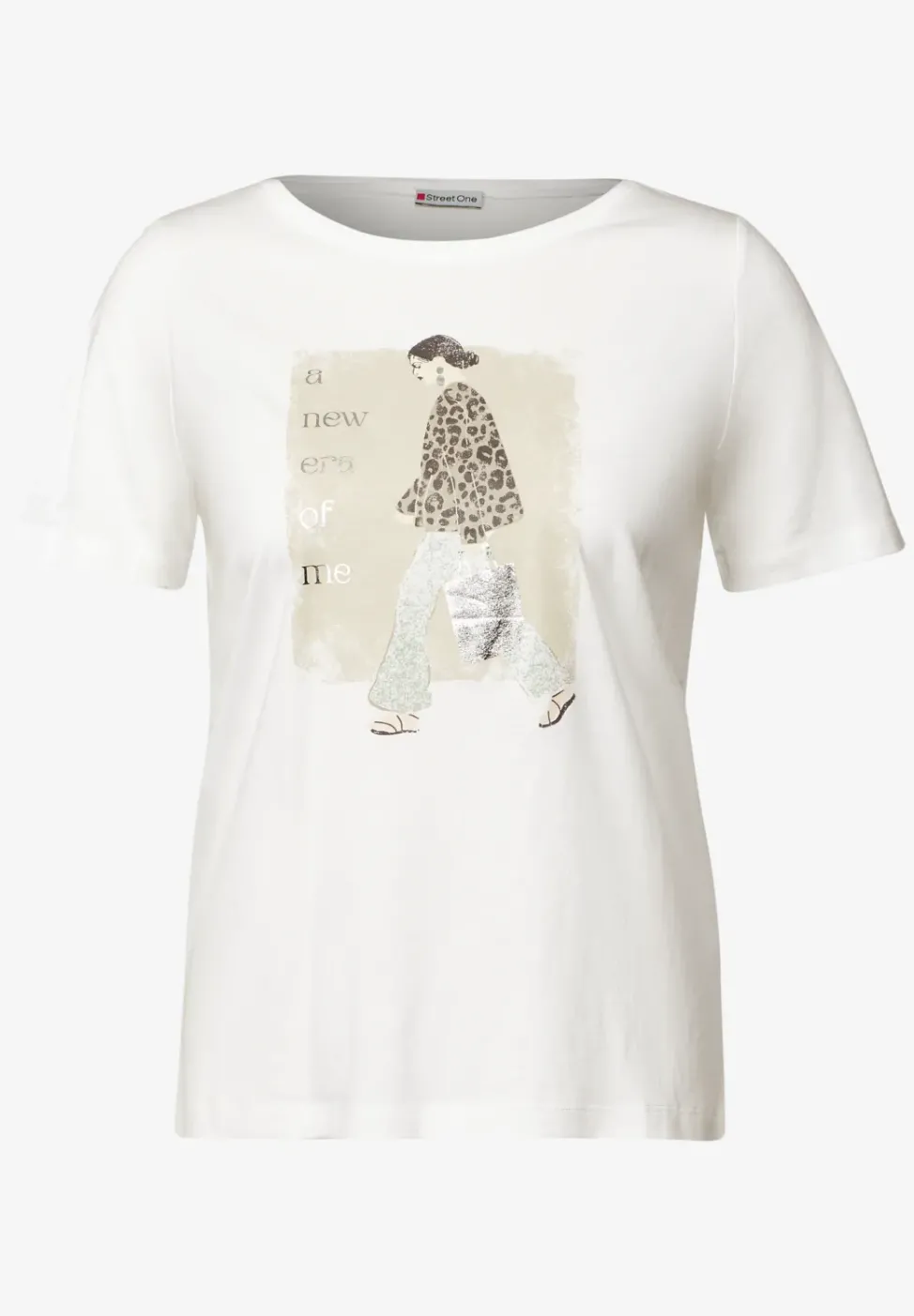 T-shirt doux avec imprimé