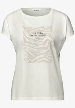 T-shirt dropped shoulder avec imprimé frontal