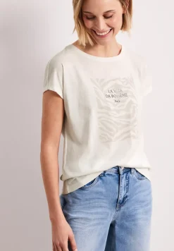 T-shirt dropped shoulder avec imprimé frontal