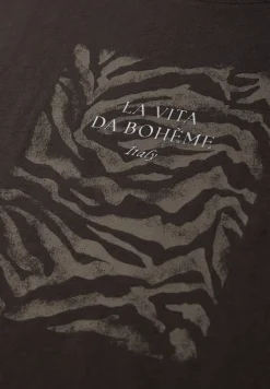 T-shirt dropped shoulder avec imprimé frontal