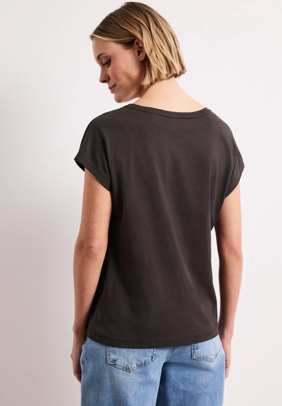 T-shirt dropped shoulder avec imprimé frontal