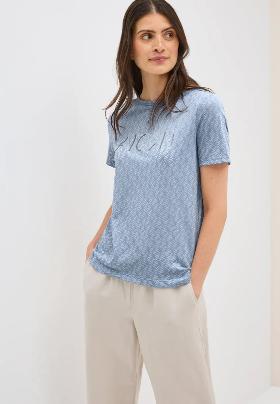 T-shirt dévoré avec wording