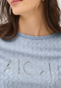 T-shirt dévoré avec wording