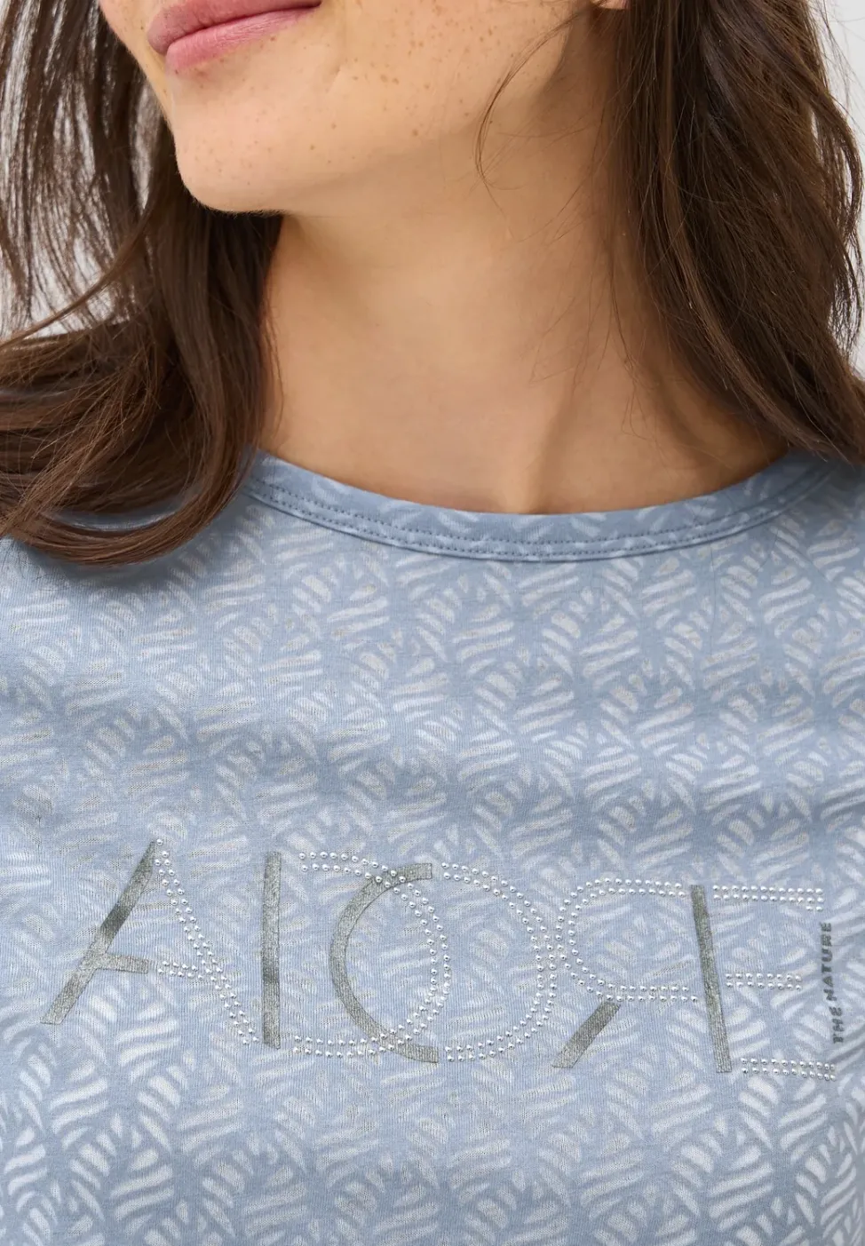 T-shirt dévoré avec wording