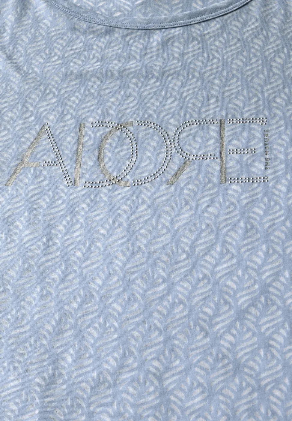 T-shirt dévoré avec wording