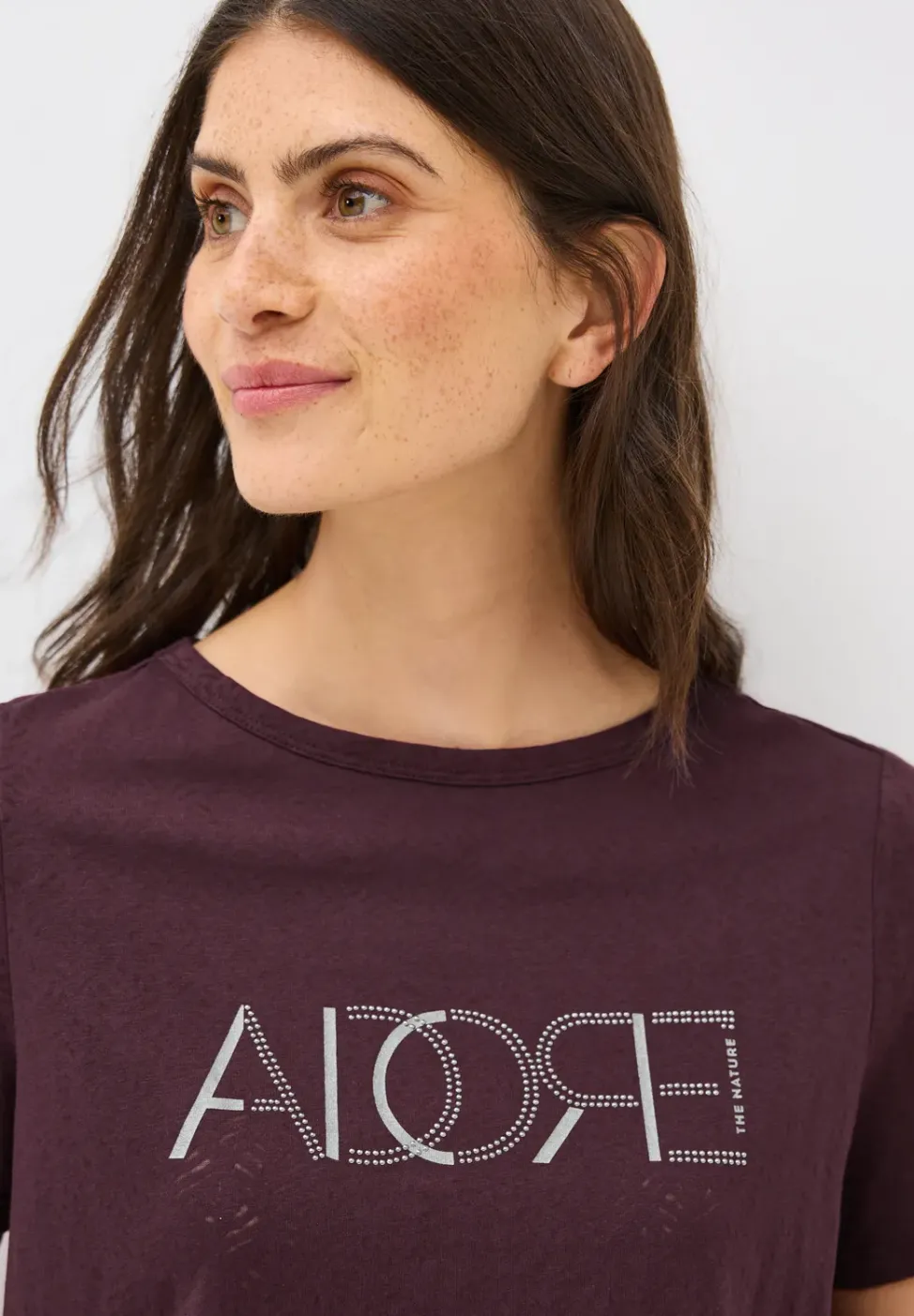 T-shirt dévoré avec wording