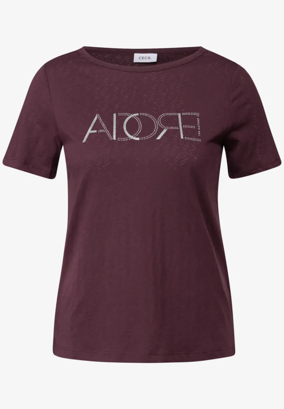 T-shirt dévoré avec wording