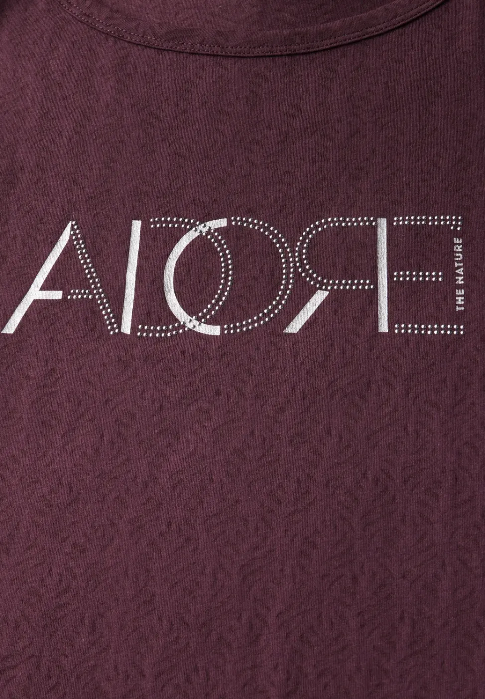 T-shirt dévoré avec wording