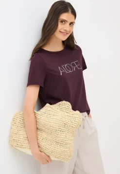 T-shirt dévoré avec wording
