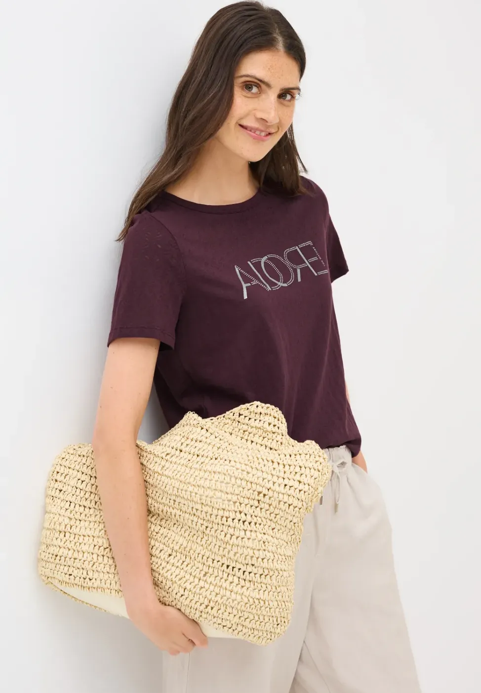 T-shirt dévoré avec wording