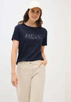 T-shirt dévoré avec wording
