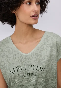 T-shirt dévoré avec wording