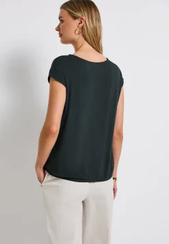 T-shirt en jersey à col en V