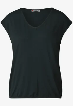 T-shirt en jersey à col en V