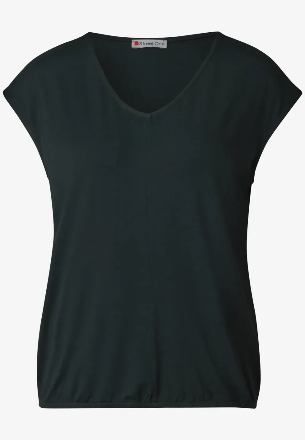 T-shirt en jersey à col en V
