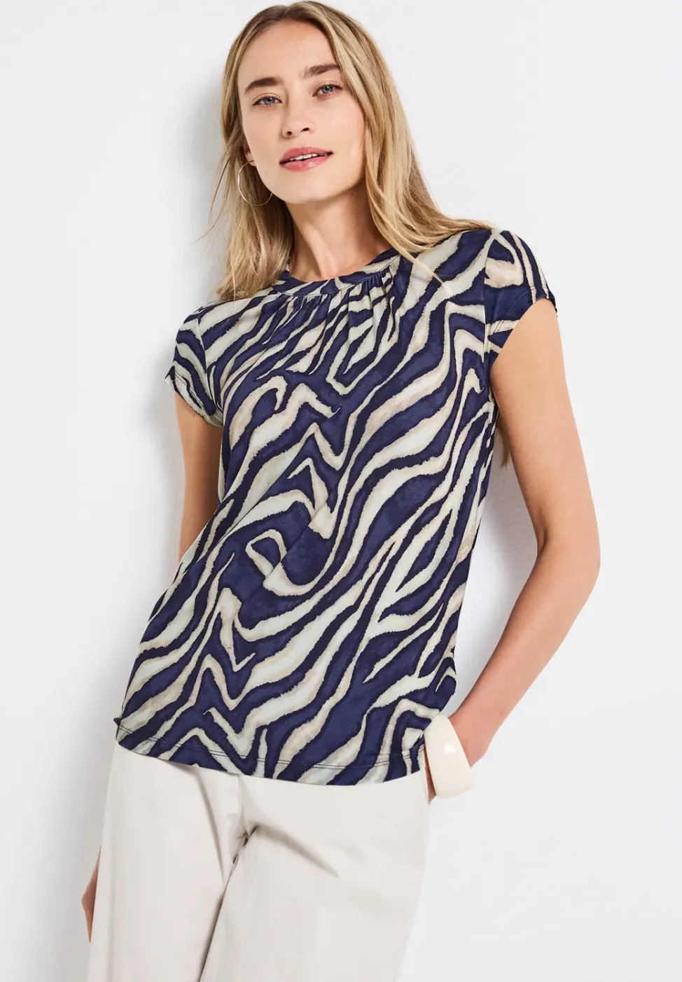 T-shirt en jersey à motifs