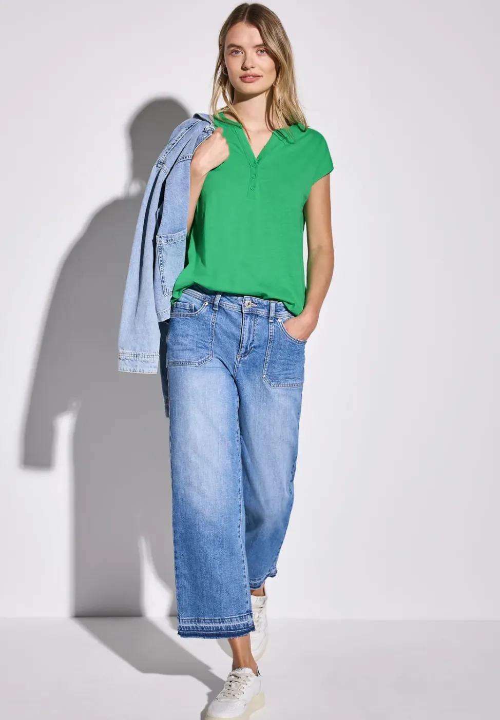 T-shirt en jersey au look tunique