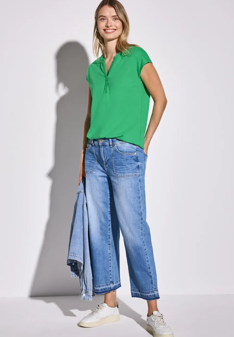 T-shirt en jersey au look tunique