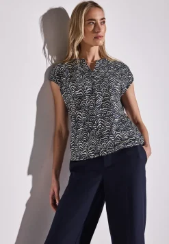 T-shirt en jersey au look chemisier
