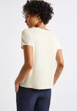 T-shirt en jersey avec détail en maille