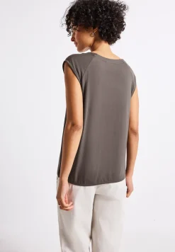 T-shirt en jersey avec ourlet élastique