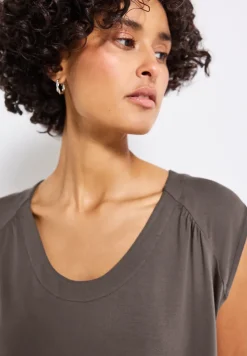 T-shirt en jersey avec ourlet élastique