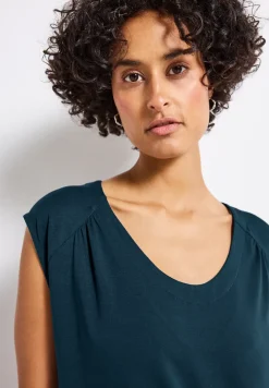T-shirt en jersey avec ourlet élastique