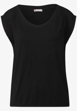 T-shirt en jersey avec ourlet élastique
