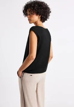 T-shirt en jersey avec ourlet élastique