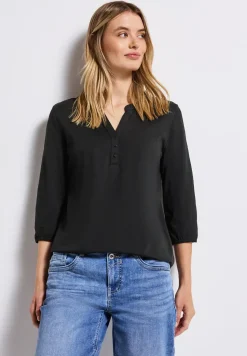 T-shirt en jersey Split Neck