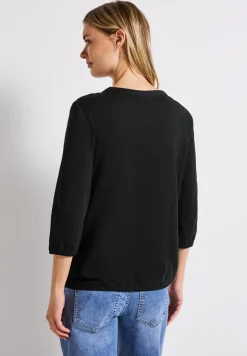 T-shirt en jersey Split Neck