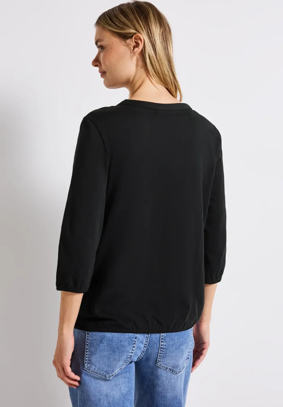 T-shirt en jersey Split Neck