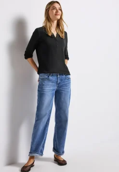 T-shirt en jersey Split Neck