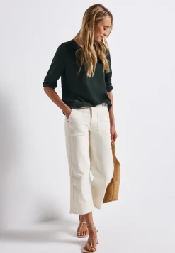 T-shirt en jersey Split Neck